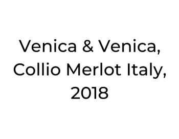 Venica & Venica, Collio Merlot Italy, 2018